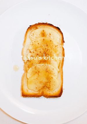 美味しい朝食♪焼きりんごトースト-レシピのメイン写真