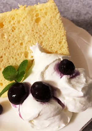 ヨーグルトシフォンケーキ-レシピのメイン写真