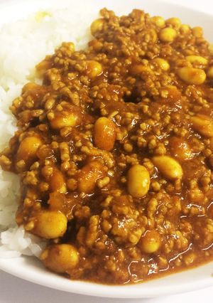 キーマカレー(ミートソースで超簡単♪)-レシピのメイン写真