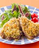 ラム肉のガーリックパン粉焼き