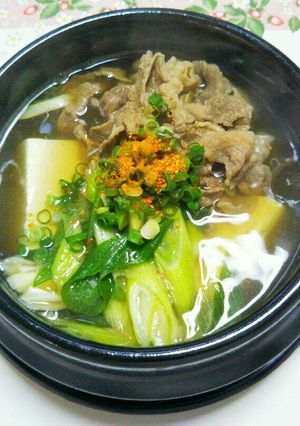 かつお香る!肉吸い豆腐(*^~^*)-レシピのメイン写真