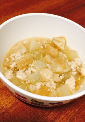 覚書き【幼児食】大根と車麩のそぼろ煮-レシピのメイン写真
