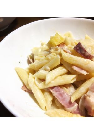 さつまいもとベーコンのクリームパスタ-レシピのメイン写真