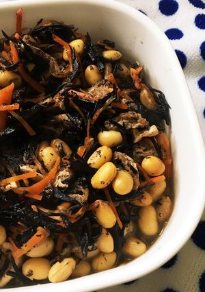 和食の基本★分量簡単！大豆とひじきの煮物-レシピのメイン写真