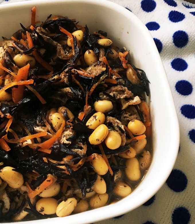 和食の基本☆分量簡単！大豆とひじきの煮物 by RiiiiiN