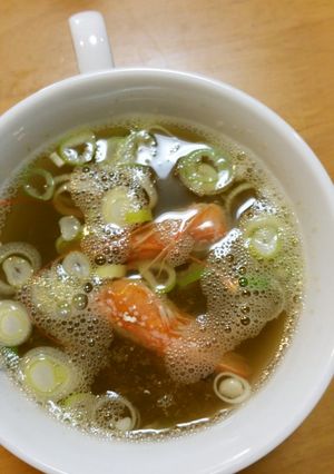 ボイルエビの頭の♦スープ♦ランチのオマケ-レシピのメイン写真