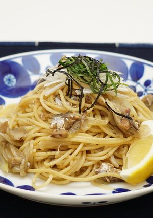 オイルサーディンと舞茸の和風パスタ-レシピのメイン写真