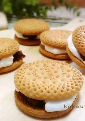 あん入りマシュマロサンド　-レシピのメイン写真