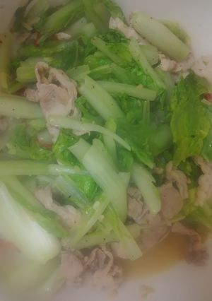 山東菜炒め物-レシピのメイン写真