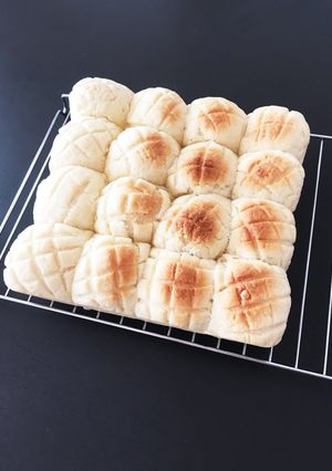 卵＆HBなし☆豆腐のちぎりメロンパン-レシピのメイン写真