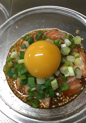 サーモンの中華風ユッケ-レシピのメイン写真