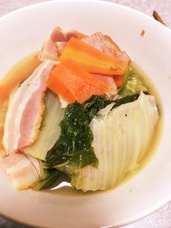 超簡単!ベーコン&白菜煮-レシピのメイン写真