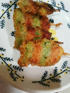 お弁当シリーズ♡ウインナーとインゲン串-レシピのメイン写真