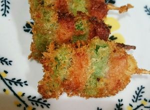 お弁当シリーズ♡ウインナーとインゲン串-レシピのメイン写真