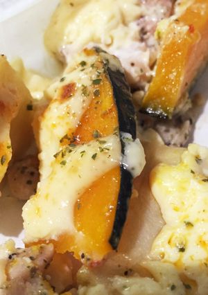 サーモンとポテトとかぼちゃ濃厚チーズ焼き-レシピのメイン写真