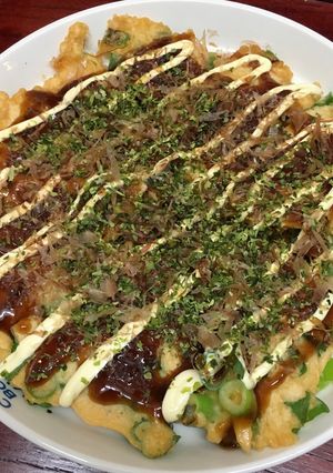 おつまみに最高！ネギの青いとこお好み焼き-レシピのメイン写真