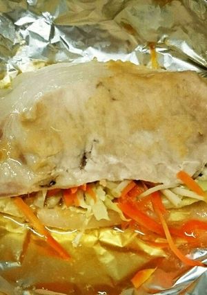 残り物野菜で豚のニンニク味噌ホイル焼き-レシピのメイン写真