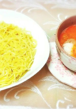 フライパンで簡単!美味しいえび塩つけ麺♥-レシピのメイン写真