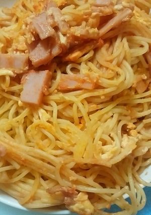 卵かけナポリタン-レシピのメイン写真
