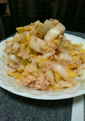 白菜◎ツナ缶でサラダ仕立て♪-レシピのメイン写真