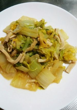白菜としみ豆腐の油炒め-レシピのメイン写真