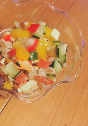 タブーリ〜押し麦のdeli風サラダ〜-レシピのメイン写真