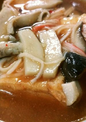 厚揚げのピリ辛キノコ餡かけ-レシピのメイン写真