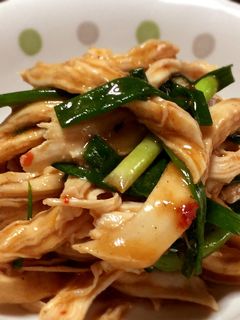 鶏胸肉のラーメン味噌和え-レシピのメイン写真