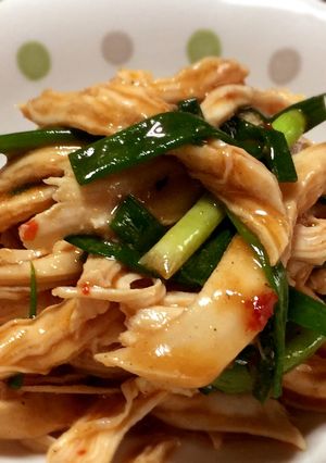 鶏胸肉のラーメン味噌和え-レシピのメイン写真