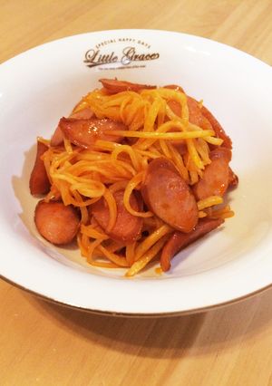 【節約】大根の皮でナポリタン風炒め物♪-レシピのメイン写真