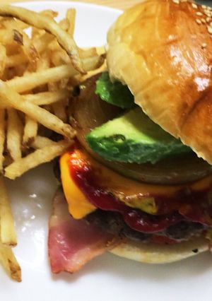 手づくりバンズでウエスタンバーガー手順-レシピのメイン写真