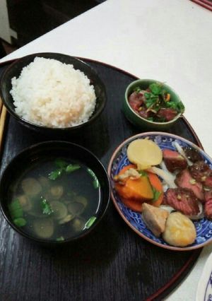 たたきと煮物定食（血管ダイエット990）-レシピのメイン写真
