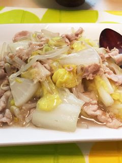 鍋の余り物であったか豚肉白菜あんかけ-レシピのメイン写真