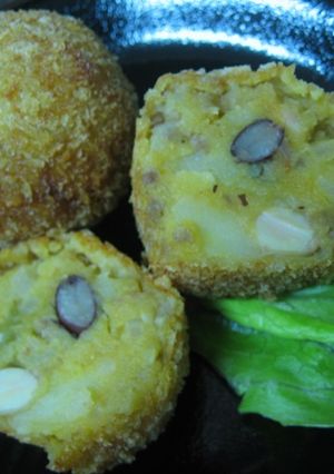 豆の入ったコロッケ　ピザ味-レシピのメイン写真