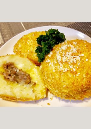 チーズとろける！揚げない簡単コロッケ-レシピのメイン写真