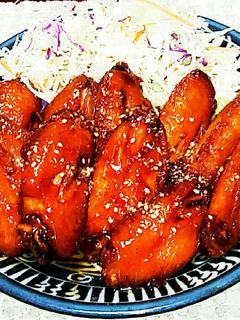甘辛味の手羽先の唐揚げ-レシピのメイン写真