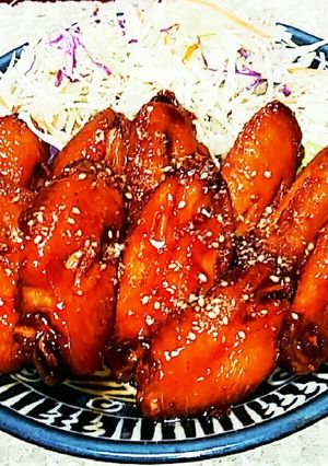 甘辛味の手羽先の唐揚げ-レシピのメイン写真
