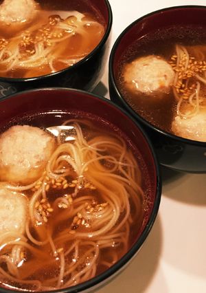 【割烹 黒龍】鶏団子の煮麺-レシピのメイン写真