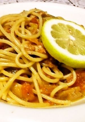 オイルサーディンとトマトのレモンパスタ-レシピのメイン写真