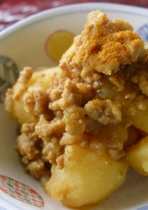 ごはんがススム♪ カレーそぼろ肉じゃが-レシピのメイン写真
