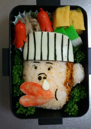 旦那⭐キャラ弁 モンモンモンのモンモン-レシピのメイン写真