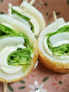 *お弁当に♪チーズ&レタスのちくわ巻き*-レシピのメイン写真