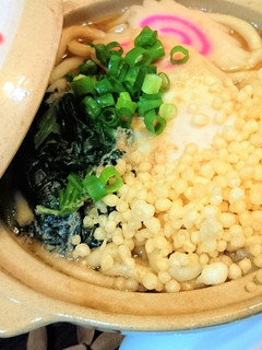 あったまるゥ~【たぬき味噌鍋焼きうどん】-レシピのメイン写真
