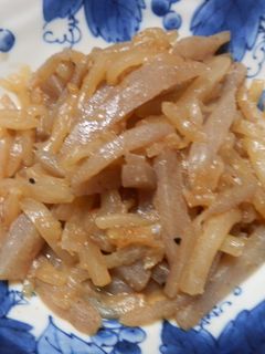 大根とこんにゃくの金平(きんぴら)-レシピのメイン写真