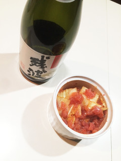 クズマグロとキムチのごま油和え。-レシピのメイン写真
