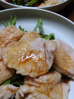 *胸肉と春菊のサラダ*-レシピのメイン写真