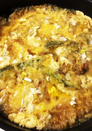 簡単！残った天ぷらリメイク❃卵とじ丼♪-レシピのメイン写真