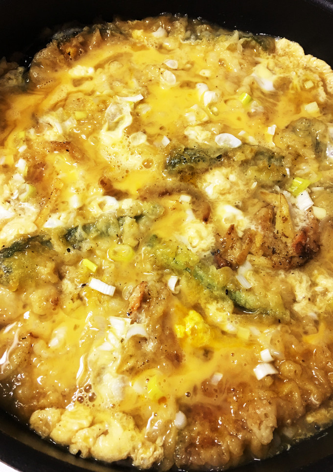 簡単！残った天ぷらリメイク❃卵とじ丼♪-レシピのメイン写真