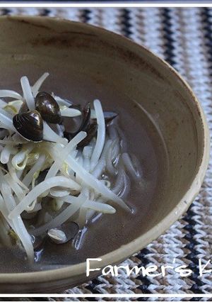 【農家のレシピ】もやしとしじみのスープ-レシピのメイン写真