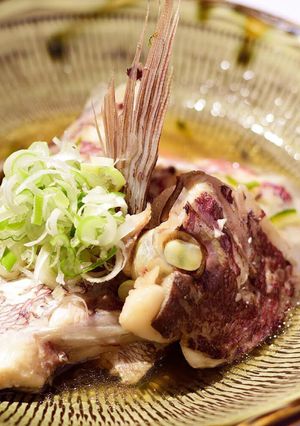 （だし１：５水）鯛あら琥珀煮-レシピのメイン写真